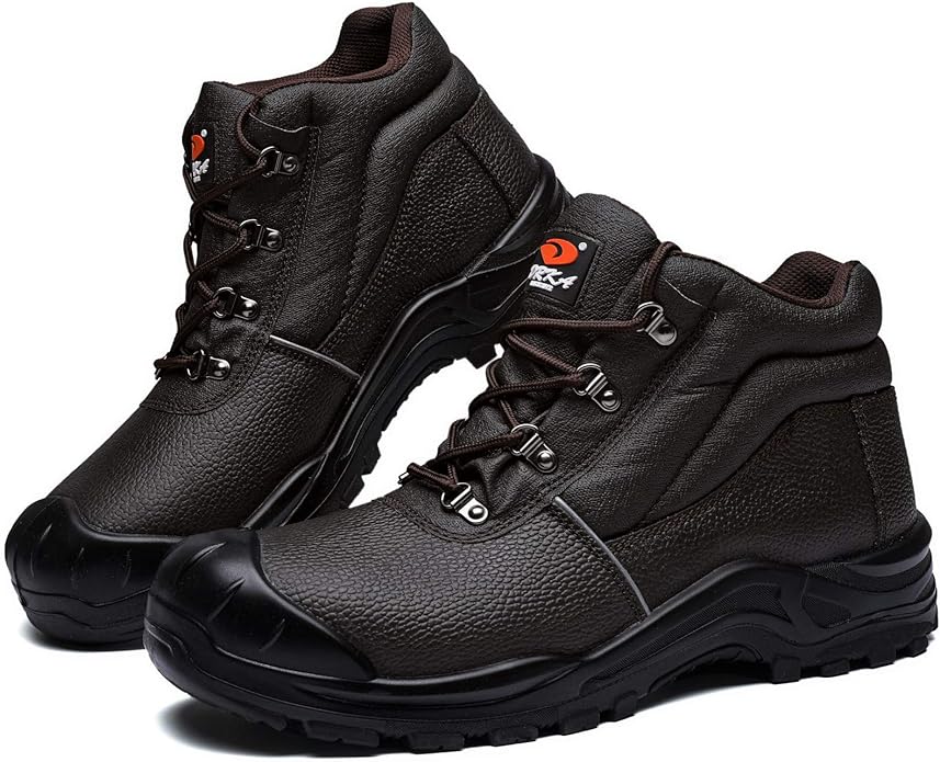 6'' EH-Rated Safety Boots For Men Water Resistant Steel Toe Work Boots