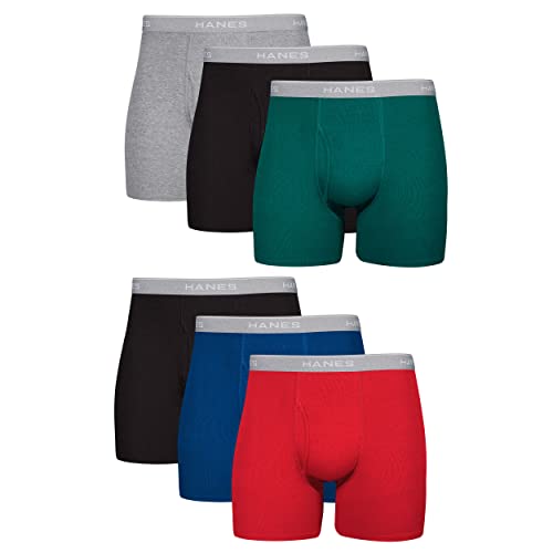 Cool Dri Moisture-Wicking Underwear, Cotton No-Ride-up for Men 6 Packs