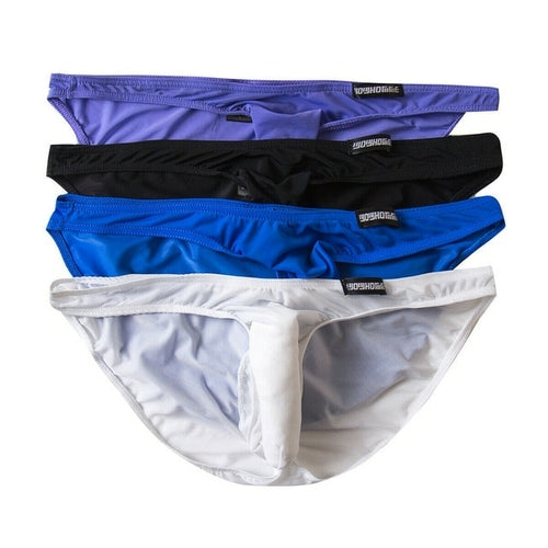 4PCS/Lot Sexy Mens Briefs Underwear Mini Bikini Thongs Smooth Low Rise