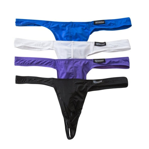 4PCS/Lot Sexy Mens Briefs Underwear Mini Bikini Thongs Smooth Low Rise