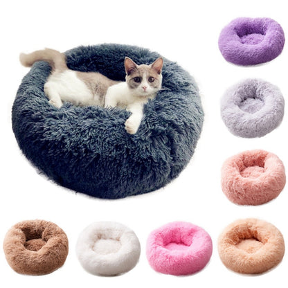 Cat Beds Round Comfy Calming Dog Bed For Cats Soothing Bed Dog Anti