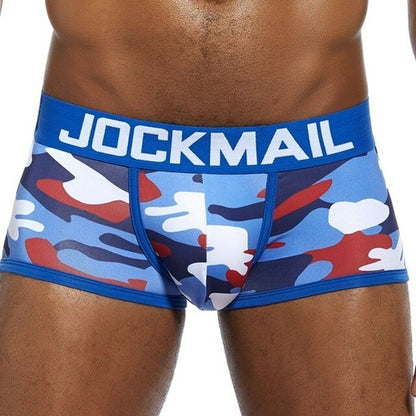 JOCKMAIL Brand Men Underwear Sexy Camouflage Printed boxershorts men