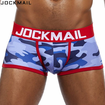 JOCKMAIL Brand Men Underwear Sexy Camouflage Printed boxershorts men
