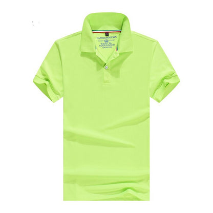 Summer Fashion Men Polo Shirt Solid Cotton Short Sleeve Tops For Man