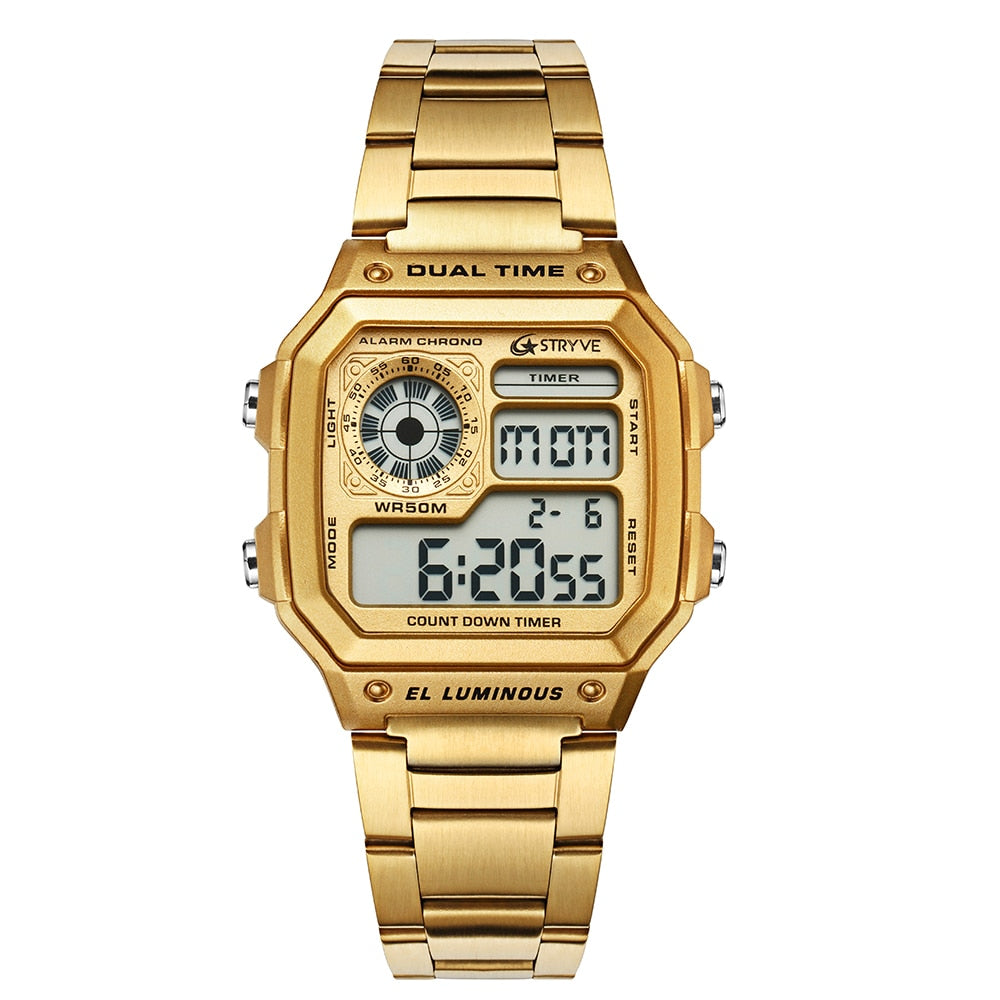 Waterproof Men Luxury Stainless Steel Watch relojes hombre 2020